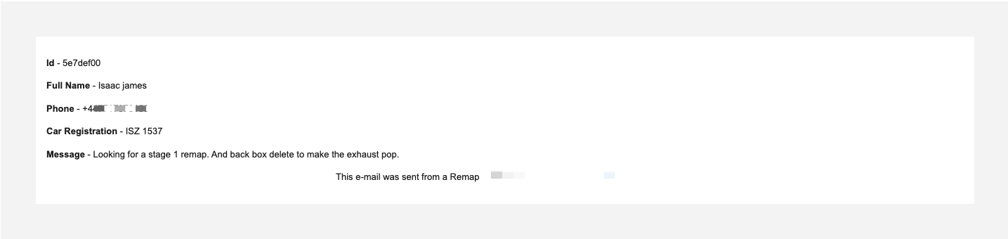 remap form submission