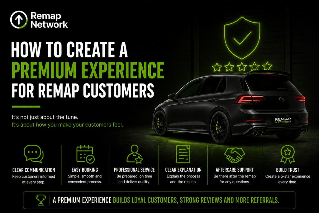 create a premium experience for remap customers